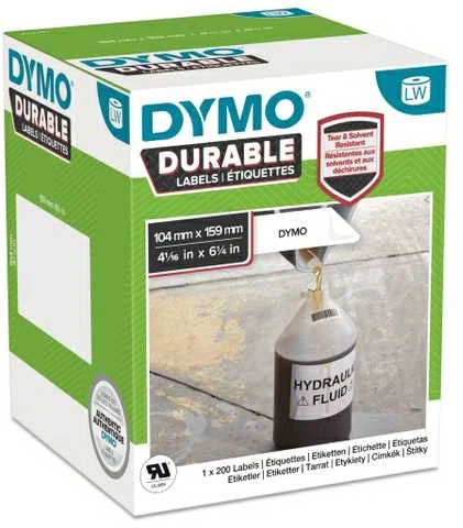 Dymo DYMO Etiketten Kunststoff baltas