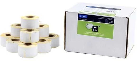 LabelWriter baltos adresų etiketės, 89x28 mm, didelės pakuotės (24x130st), birios DYMO / S0722360