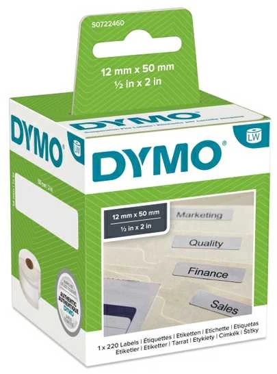 Etiketės DYMO LabelWriter 12x50 mm, 220 vnt. / S0722460 99017