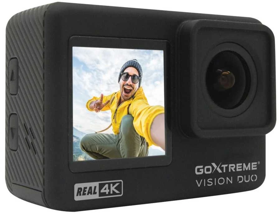 EASYPIX | GoXtreme Vision DUO 4K | Jutiklinis ekranas | Atsparus vandeniui | Wi-Fi