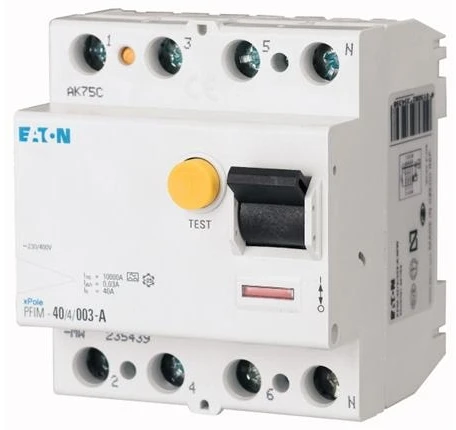 „Eaton“ 4P 40A 0,03A A tipo liekamosios srovės grandinės pertraukiklis PFIM-40003-A-MW (235439)