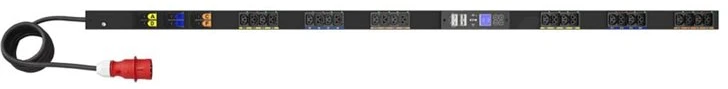 Eaton Corporation „Eaton G4“ valdomas stovo tipo maitinimo blokas, 0U, 39U, IEC-60309 įvestis, 3 m kabelis, 3 fazės, 22 kW, 32 A, 415/240 V, 24 lizdai (12) C13, (12) C39