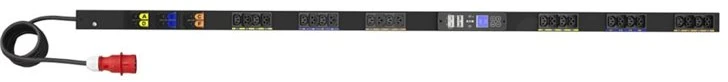 Eaton Corporation „Eaton G4 Rack“ maitinimo blokas su matavimo funkcija, 0U, 39U, IEC-60309 įvestis, 3 m kabelis, 3 fazės, 22 kW, 32 A, 415/240 V, 24 lizdai (12) C13, (12) C39