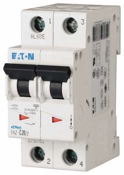 Eaton Grandinės pertraukiklis FAZ-C10 2 moduliai - 278756