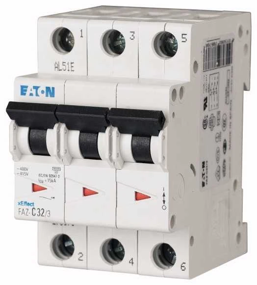 Eaton FAZ-C10 / 3 3P C 10A 15kA AC - 278869