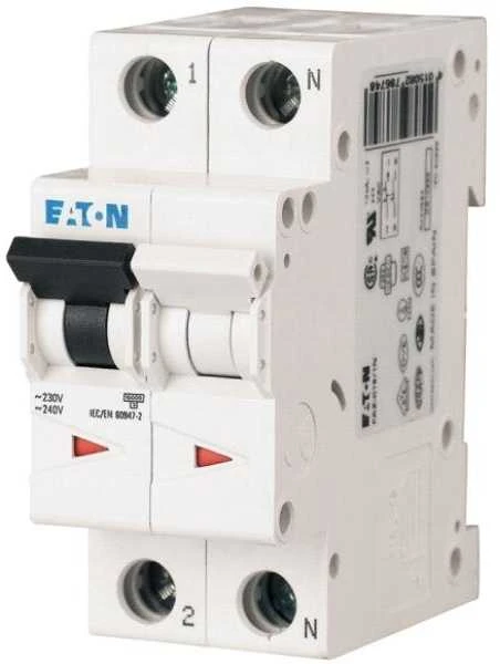 Eaton grandinės pertraukiklis FAZ-C10/1N 1+NC 10A 15kA 278670