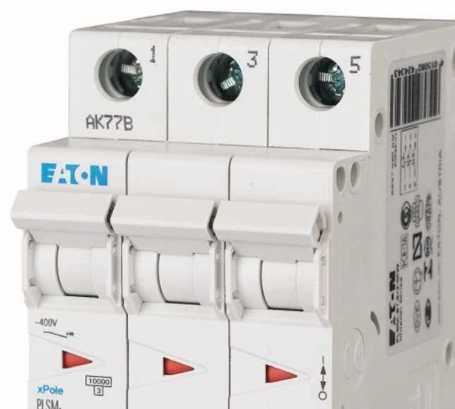 Eaton miniatiūrinis grandinės pertraukiklis PLSM-C10 / 3-MW 3P C 10A 242470