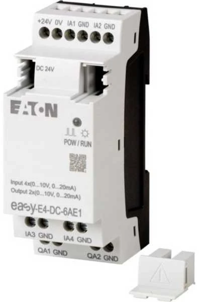 Eaton EASYE4, ROZ, 24 V nuolatinės srovės, 4AI, 2AO (0/4–20 mA/0–10 V)