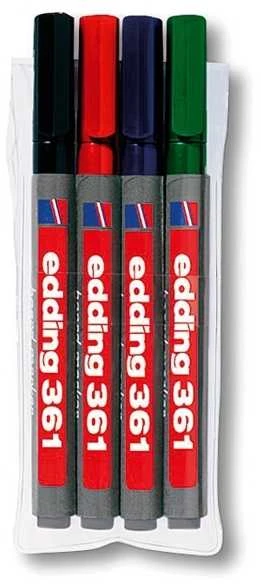 Edding Žymeklis lentoms -361 / 4 s EDTING, 1mm, 4 vnt, spalvų derinys