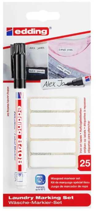 Edding 8408, Juodas, tip, Juodas, Raudona, Baltas, 0.75 mm, Cardboard, Glass, Metal, Paper, Plastic, Niemcy