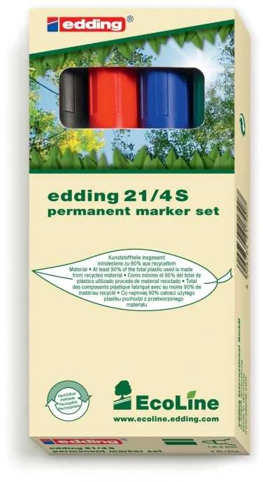 Edding Žymekliai nuolatinis Eko 4 vaidina skirtingas spalvas