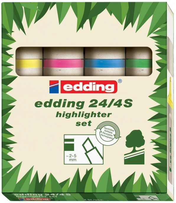 Edding 24/4S žymeklių rinkinys pakuotėje