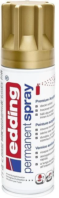 EDDING 5200 - 200 ml - Gold - Matte - Purškiklis can - Atsparus vandeniui