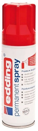 Edding Nuolatinis purškiklis, 200 ml, raudona, matinis, purškimo balionėlis