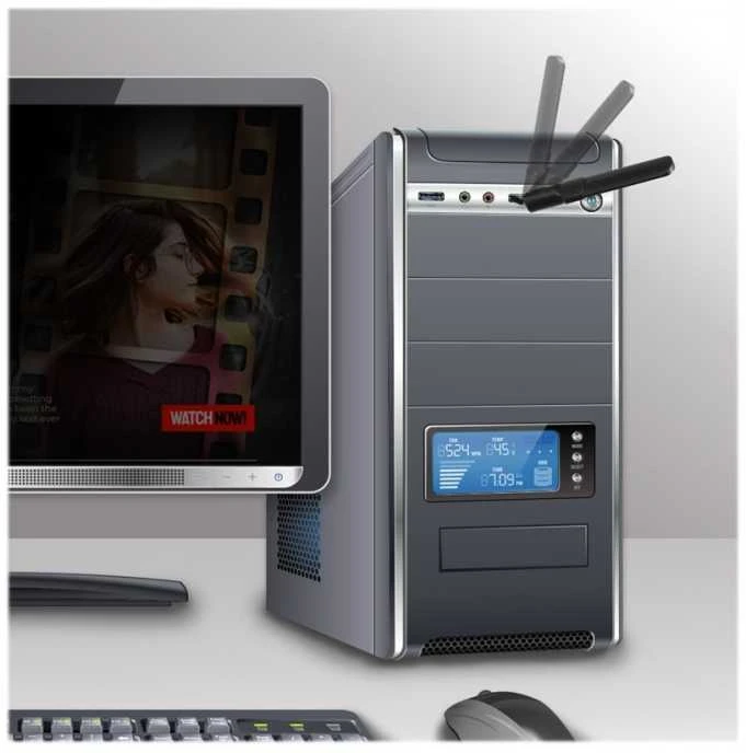 EDIMAX AC1200 dviejų juostų "Wi-Fi" USB 3.0 adapteris EW-7822UAD