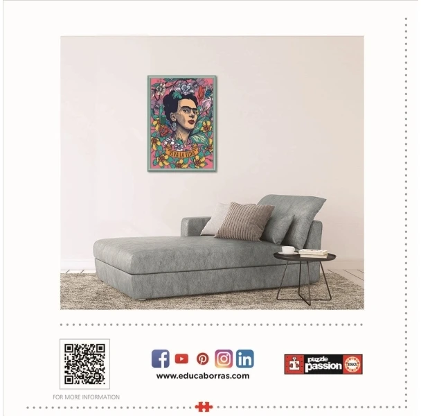 Educa Dėlionė (puzzle) 500 FRIDA KAHLO VIVA 10-99 metų