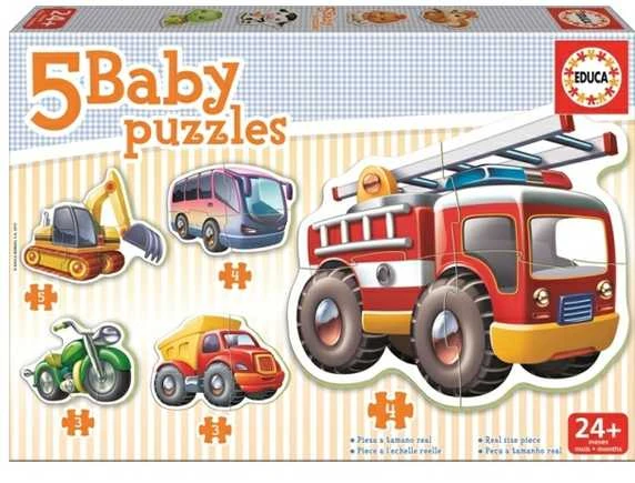 Pirmoji dėlionė EDUCA Baby Transportas 14866