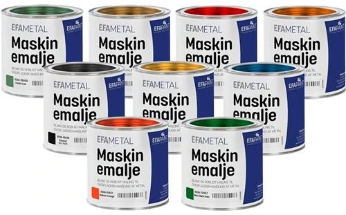 Efapaint As Mašininiai emaliai, juodi, 0,75 l - RAL 9005