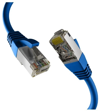 Efb Elektronik EFB EFB tinklo kabelis CAT8.1 S/FTP PIMF 40GB Ethernet varis 0.25m mėlynas