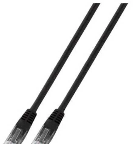 EFB Elektronik 1m Cat6 Patch - 1 m - Cat6 - U/UTP (UTP) - RJ-45 - RJ-45 - Juodas