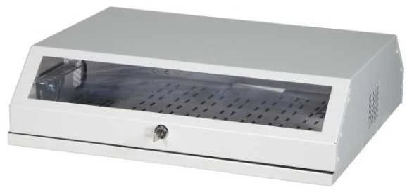 EFB Elektronik 691703V, Prie sienos montuojama lentyna, 8U, 30 kg, Rakto užraktas, Balta