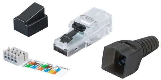 EFB Elektronik 88035UTP.1, RJ-45, juodas, kištukas, Cat6