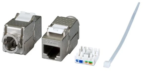EFB EFB Keystone Cat6A/RJ45/10GE Slim, Metall, Werkzeugfrei
