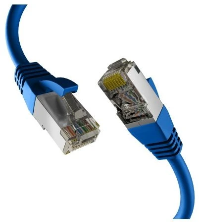 Efb Elektronik EFB Patchcord Cat.8.1, S/FTP, mėlyna, 0.25m (EC020200233)