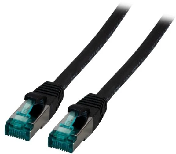 EFB RJ45 Patchkabel S/FTP, Cat.6A, LSZH, 30m, juoda