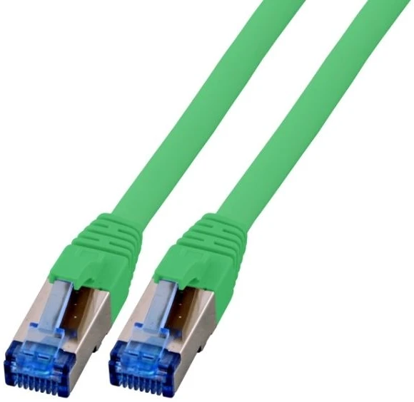Efb Elektronik EFB RJ45 tinklo kabelis S/FTP, Cat.6A, Cat7 TPE superflex, 1,5 m, žalias