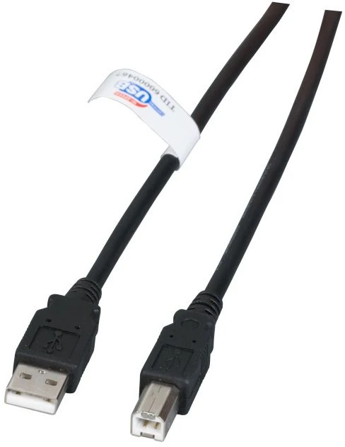 Efb Elektronik Kabelis USB EFB USB-A - USB-B 0.5 m Juodas (K5203.0,5)