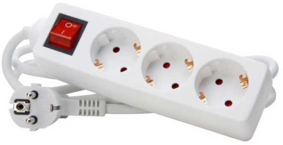 EFB EFB Steckdosenleiste 3x mit Schalter 1,4m,H05VV-F 3G1,