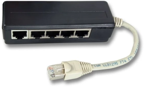 Bramka VoIP EFB ISDN Adapteris 5-krotny, Wtyk RJ45 / 5 x Lizdas RJ45, terminowany (K5117.015)