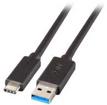 Efb Elektronik Kabelis USB EFB USB-A - USB-C 1 m Juodas (K5282-3ASW.1)