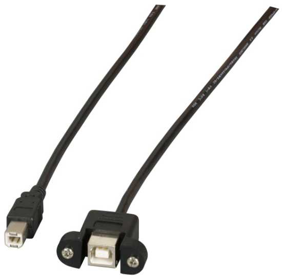 Efb Elektronik Kabelis USB EFB USB-B - USB-B 1 m Juodas (K5293SW.1V2)