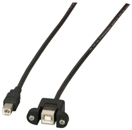 Kabelis USB EFB USB-B - USB-B 1 m Juodas (K5293SW.1V2)