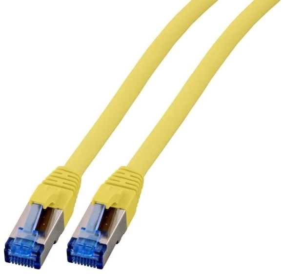 EFB Patchcord RJ45 S / FTP, kat. 6A, kat. 7 Raw kabelis TPE superflex, 1m, geltona (K5525FGE.1)