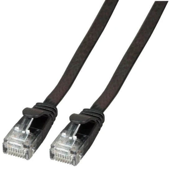 EFB (UTP) Juodas Cat6a tinklo kabelis, 3 m ilgio (K8107SW.3)