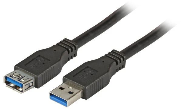Efb Elektronik Kabelis USB EFB USB-A - USB-A 5 m Juodas (K5237.5)
