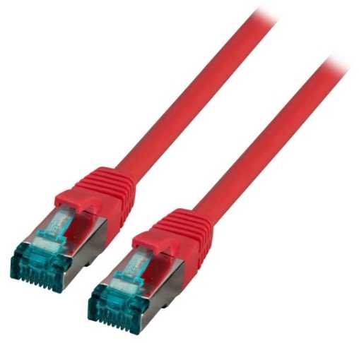 Efb Elektronik EFB Kabelis RJ45 S/FTP, Cat.6A, LSZH, 7,5m, raudona