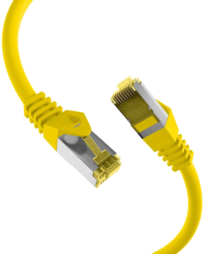 EFB RJ45 Patch kabelis Cat.6a S/FTP 0,15 m Geltonas (MK7001.0,15Y)