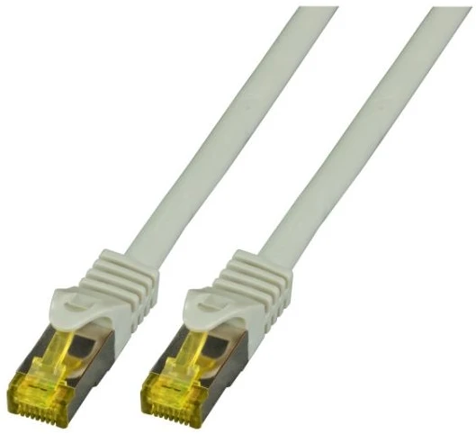 EFB EFB jungiamasis kabelis Cat6a S/FTP LSZH su Cat7 žaliu kabeliu 1,5 m PILKAS 10 Gigabit Ethernet 600MHz 4x2xAWG26/7 Atsparus ugniai Mažai dūmų skleidžiantis