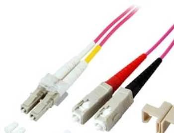 Efb Elektronik EFB šviesolaidinis jungiamasis laidas LC-SC 50/125 OM4 LSZH dvipusis daugiamodis 2 m, skersmuo 2 mm