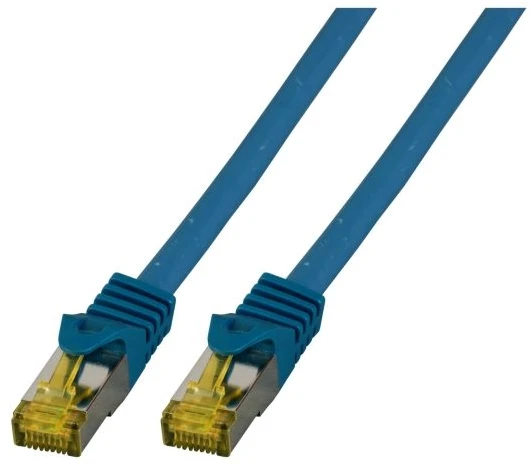 EFB EFB jungiamasis kabelis Cat6a S/FTP LSZH su Cat7 žaliu kabeliu 1,5 m MĖLYNAS 10 Gigabit Ethernet 600MHz 4x2xAWG26/7 Atsparus ugniai Mažai dūmų skleidžiantis