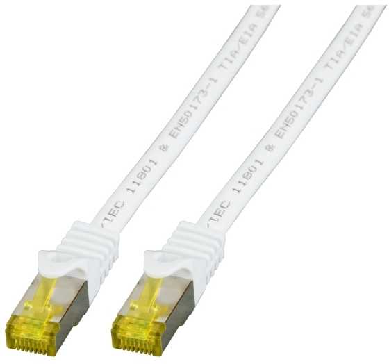 Efb Elektronik EFB EFB jungiamasis kabelis Cat6a S/FTP LSZH su Cat7 žaliu kabeliu 1,5 m BALTA 10 Gigabit Ethernet 600MHz 4x2xAWG26/7 Atsparus ugniai Mažai dūmų skleidžiantis