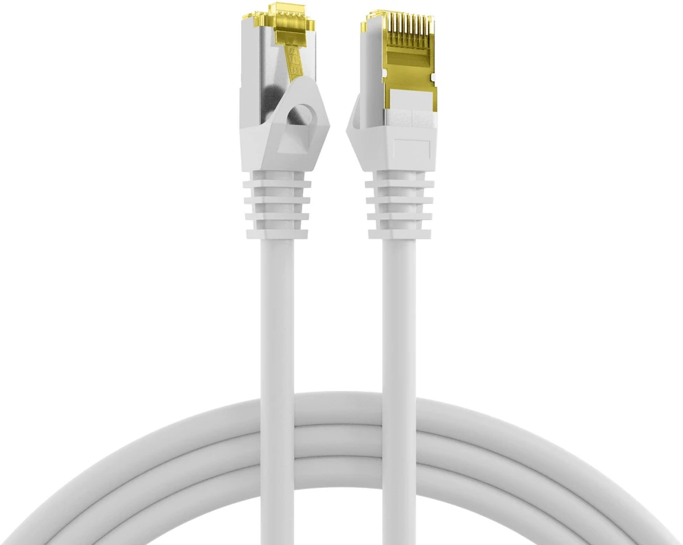 Efb Elektronik EFB Jungiamasis kabelis Cat6a S/FTP LSZH su Cat7 žaliavinis kabelis 0,15 m Baltas 10 Gigabit Ethernet 600MHz 4x2xAWG26/7 atsparus ugniai, mažai dūmų