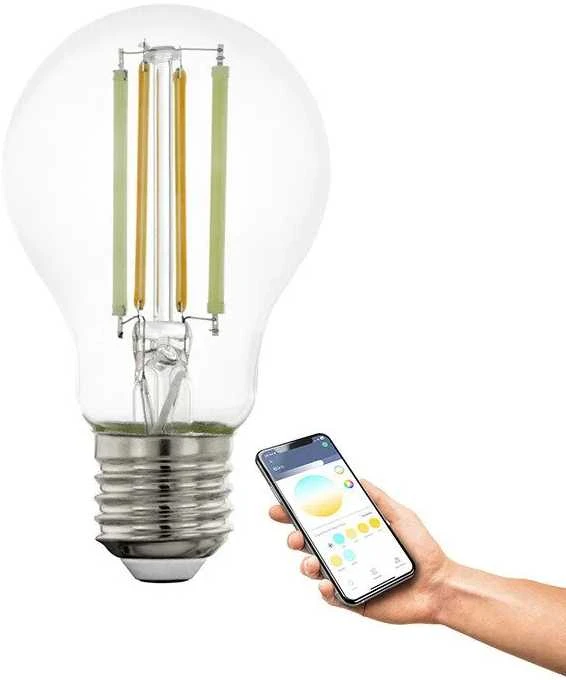 „Eglo“ – E27 A60 skaidri TW – išmanioji LED lemputė su „Zigbee“ ir „Bluetooth“