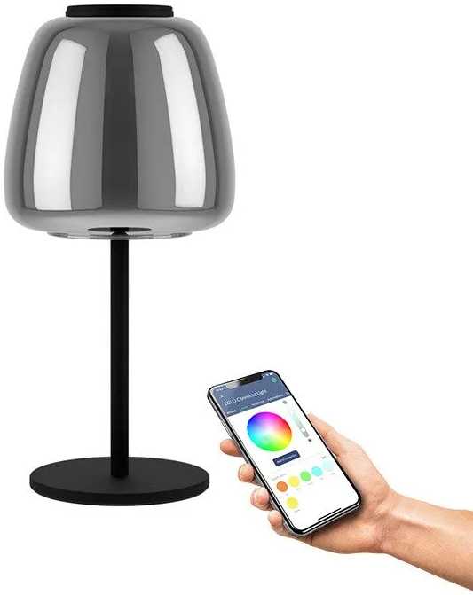 Stalinė lempa EGLO ALFERO-Z BORD RGB/CCT 1000LM SORT/KROM/T