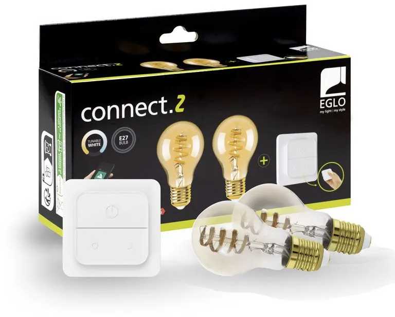EGLO CONNECT-Z E27 kaitrinės išmaniosios lemputės – 2 vnt. pakuotėje su jungikliu