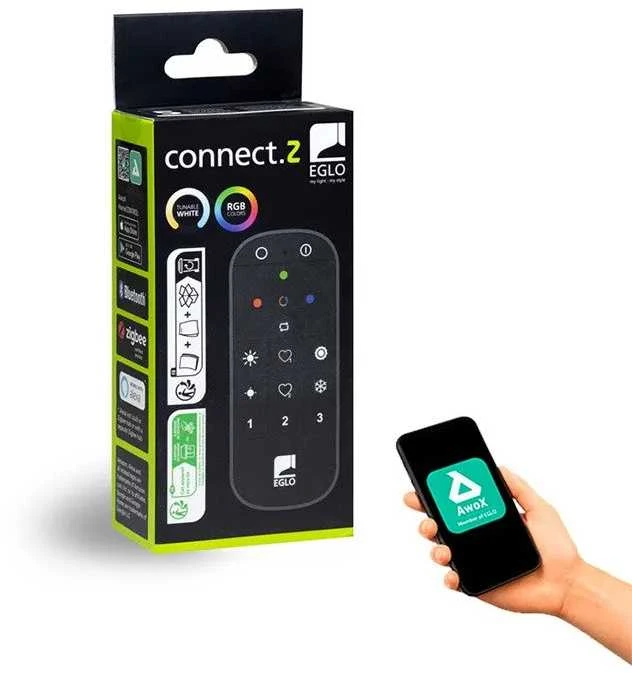 „Eglo Connect-Z“ nuotolinio valdymo pultas – juodas (Zigbee ir „Bluetooth“)